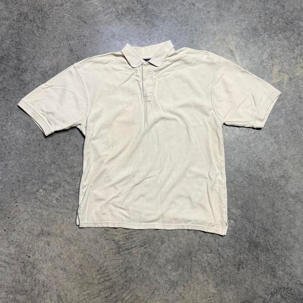 Faded-glory Men's Cream and White Polo-shirts